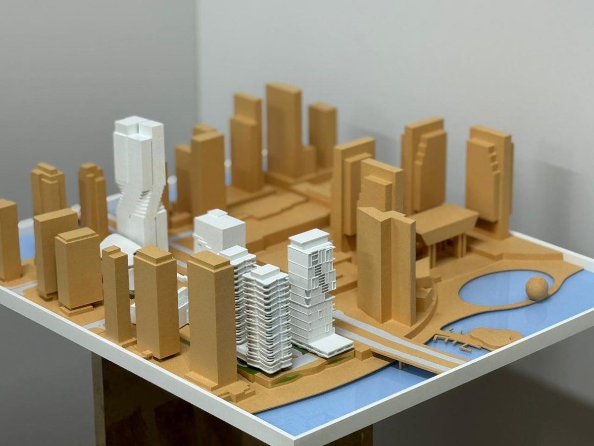 3D printed urban development model AbuDhabi
